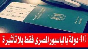 «فرحة عارمة لكل حامل جواز سفر».. الباسبور المصري الجديد بدون تأشيرة .. وهذه هي الدول التي يمكن السفر اليها