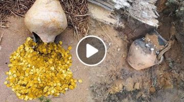 العثور على كنز ضخم في سوريا يعود إلى العصر الأموي وجرة فخارية مليئة بالقطع الذهبية (فيديو)