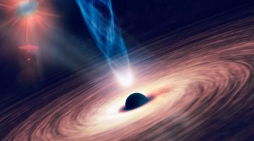 ثقب أسود ضخم يتسبب في تكوين مسارات من النجوم في الفضاء